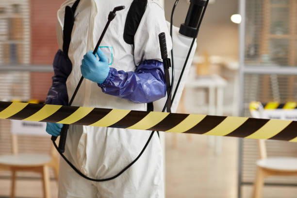 Professional Biohazard technician working in Westhampton Beach, NY